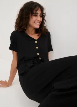 Combinaison en jersey de viscose mélangée