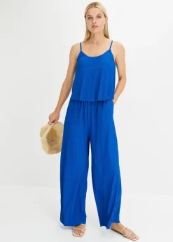 Combinaison en jersey plissé