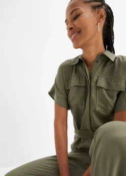 Combinaison en lyocell fluide