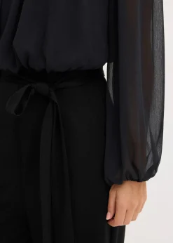 Combinaison en mousseline avec strass