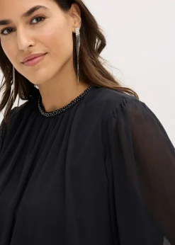 Combinaison en mousseline avec strass