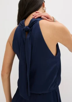 Combinaison en satin texturé