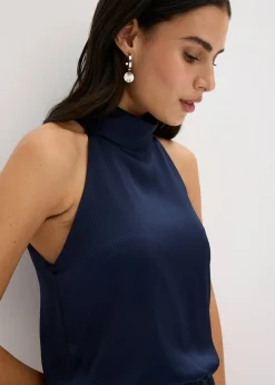 Combinaison en satin texturé