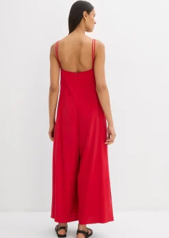 Combinaison en viscose mélangée à bretelles réglables