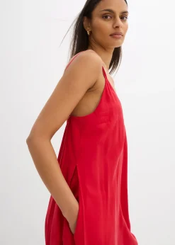 Combinaison en viscose mélangée à bretelles réglables