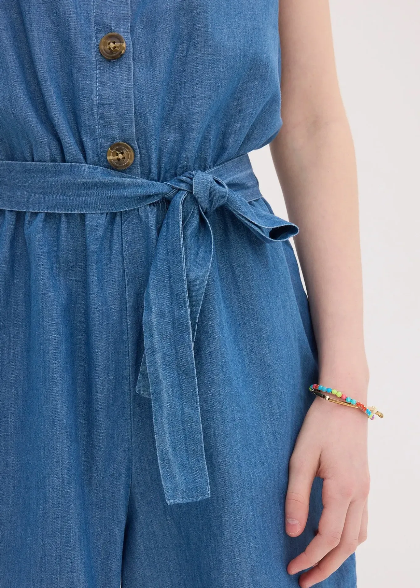 Combinaison fluide en jean 100% coton