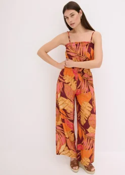 Combinaison imprimée en viscose fluide