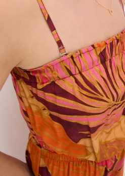 Combinaison imprimée en viscose fluide