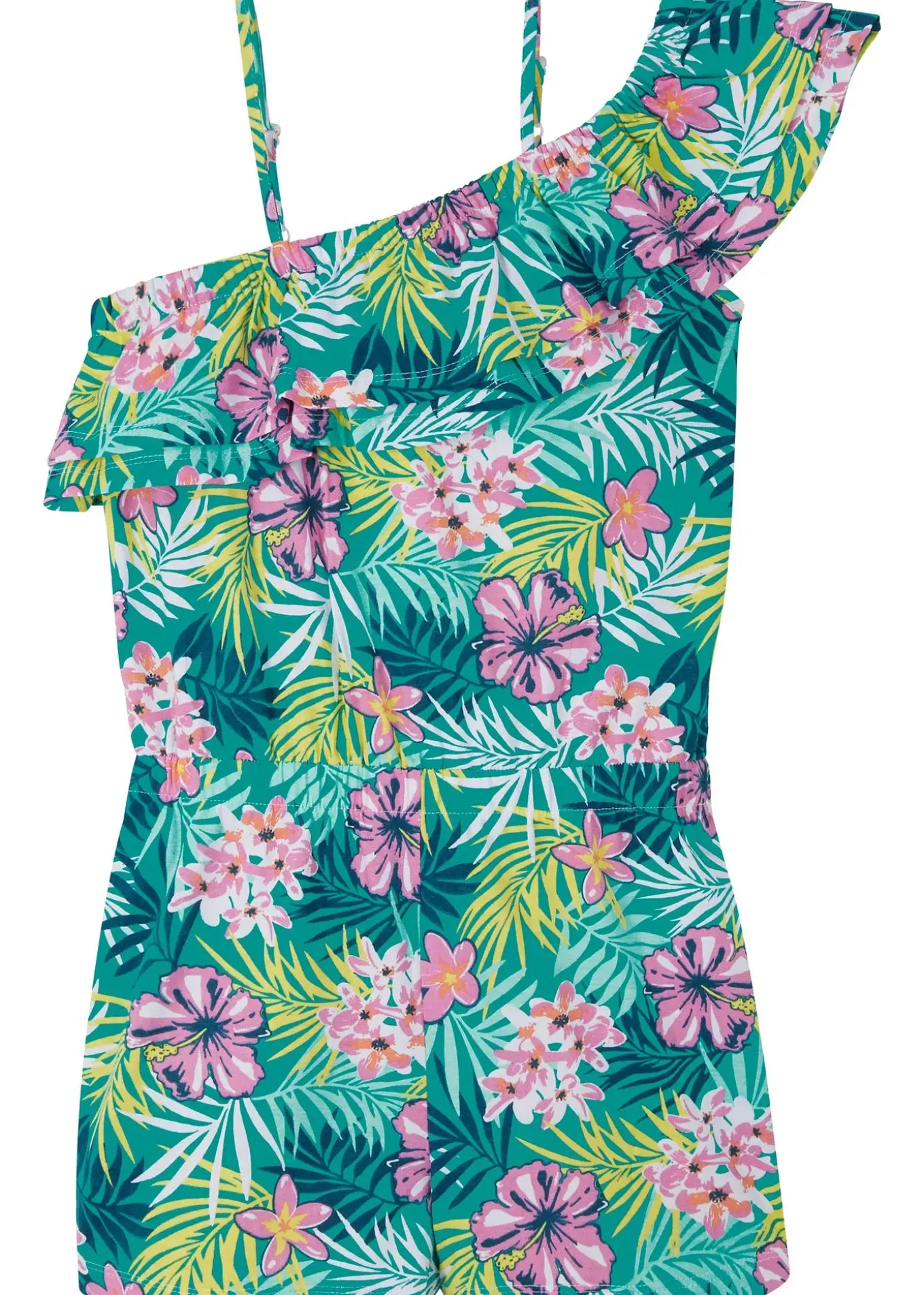 Combishort asymétrique 100% coton