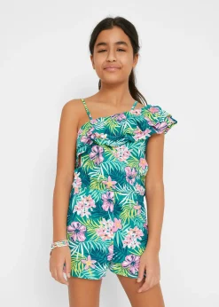 Combishort asymétrique 100% coton