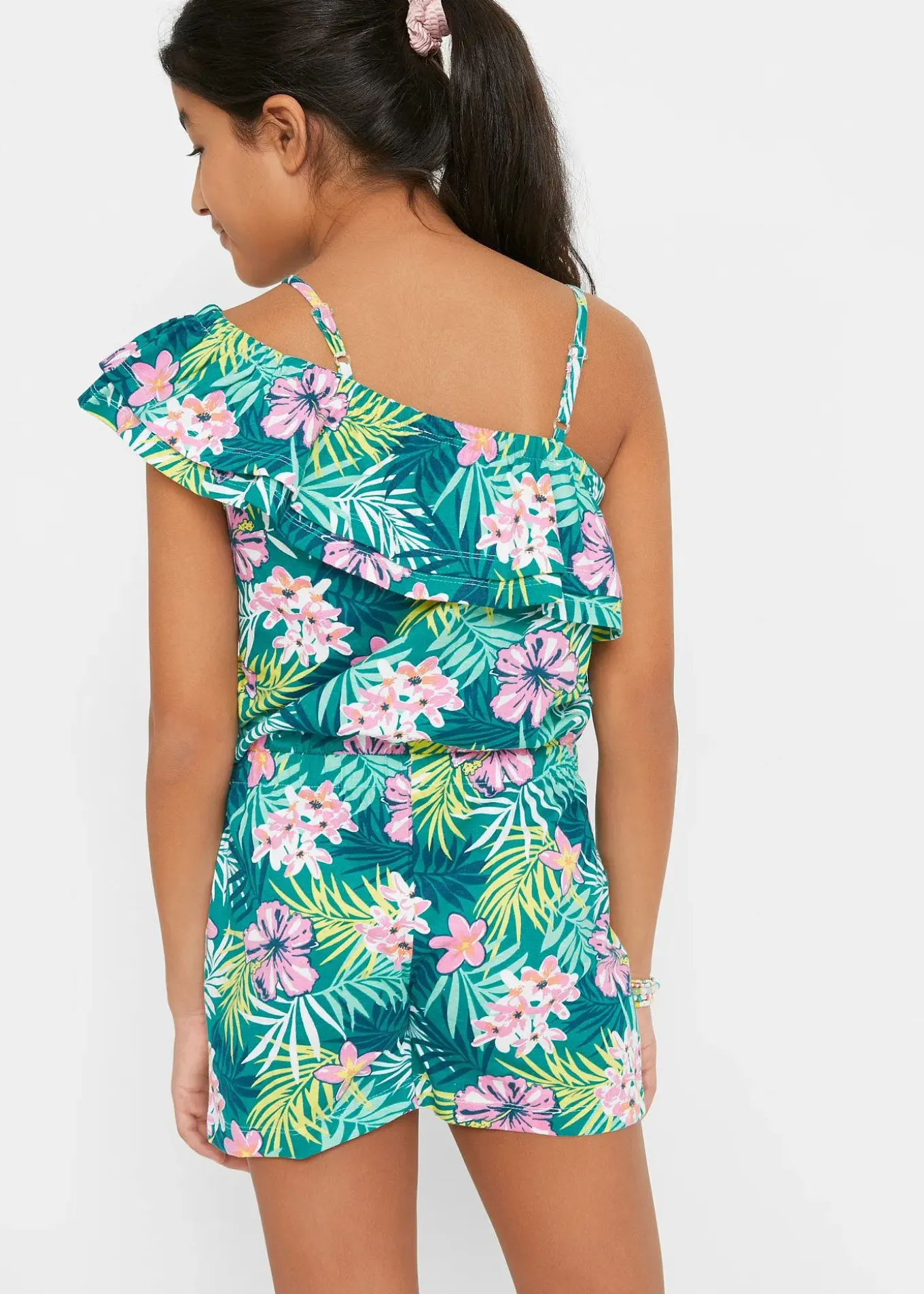 Combishort asymétrique 100% coton