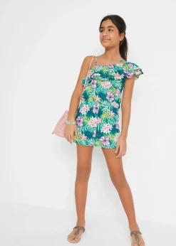 Combishort asymétrique 100% coton