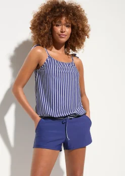 Combishort de bain avec bretelles à nouer