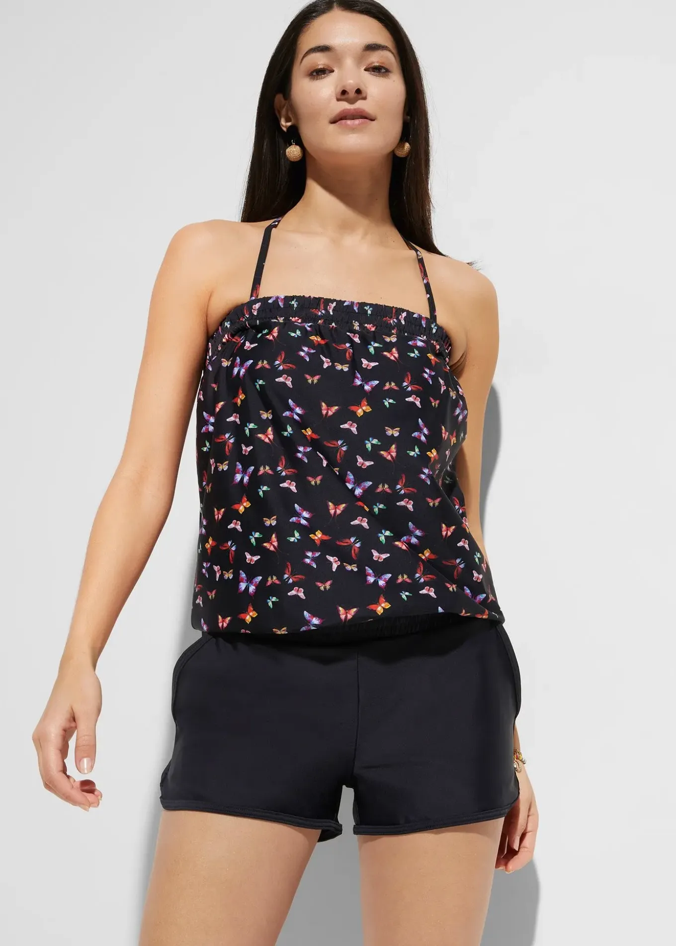 Combishort de bain avec slip intérieur