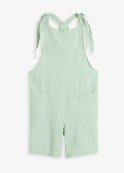 Combishort de plage en gaze de coton