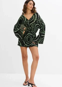 Combishort en viscose fluide