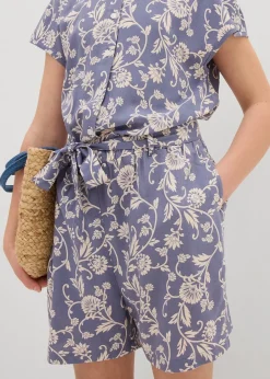 Combishort en viscose fluide