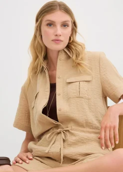 Combishort en viscose mélangée