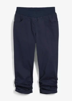 Corsaire à empiècement taille confortable et fronces