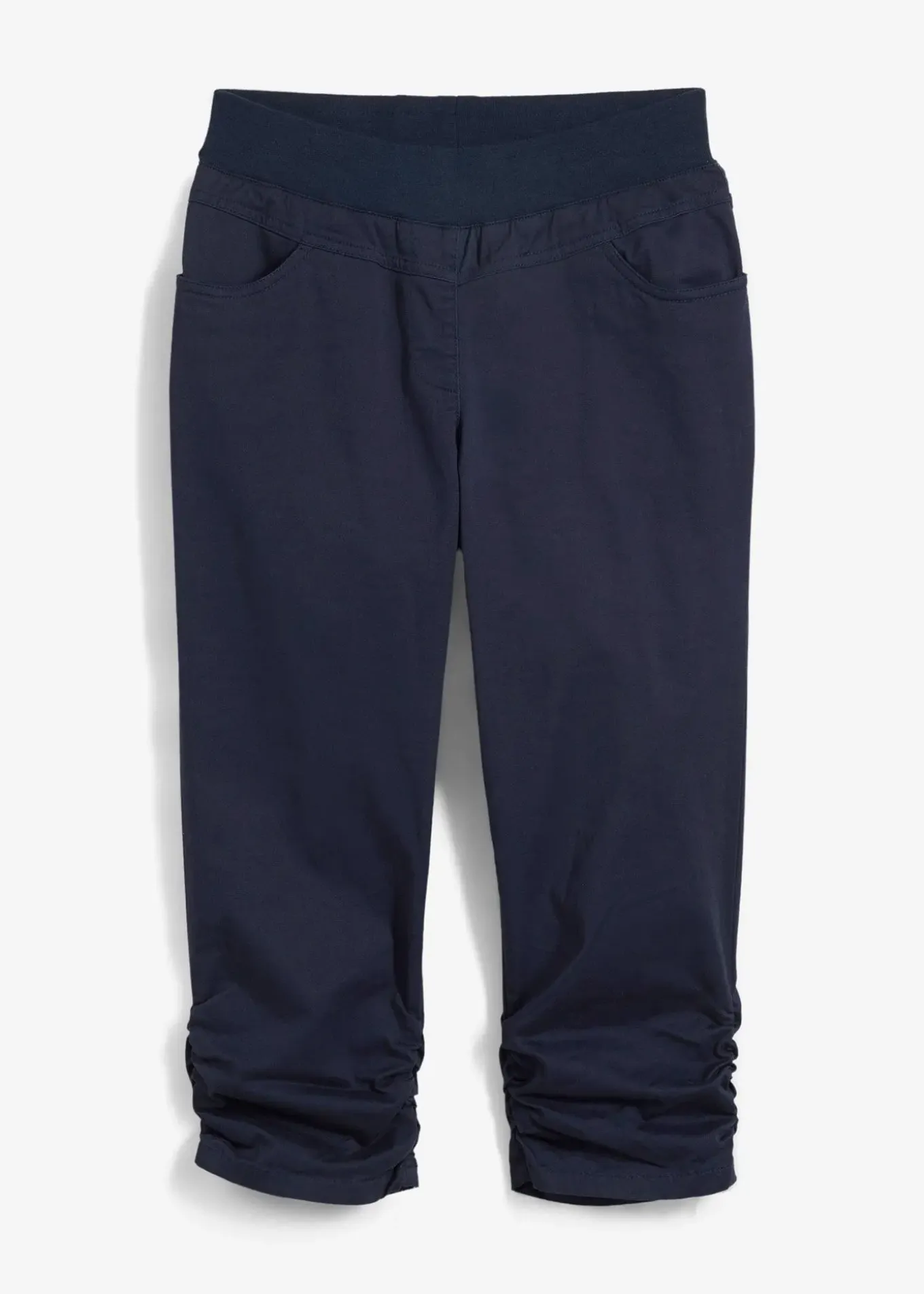 Corsaire à empiècement taille confortable et fronces