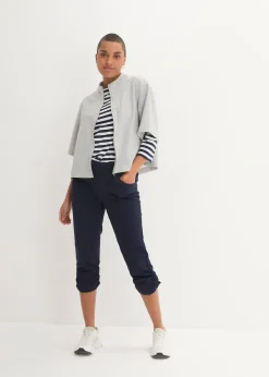 Corsaire à empiècement taille confortable et fronces