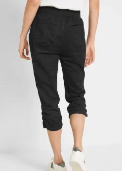 Corsaire à empiècement taille confortable et fronces