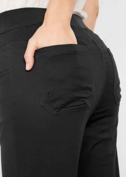 Corsaire à empiècement taille confortable et fronces