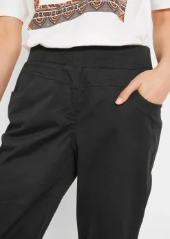 Corsaire à empiècement taille confortable et fronces