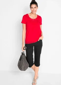 Corsaire en coton avec taille confortable