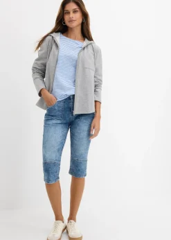 Corsaire en jean extensible