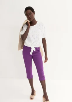 Corsaire extensible à taille élastiquée