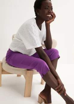 Corsaire extensible à taille élastiquée