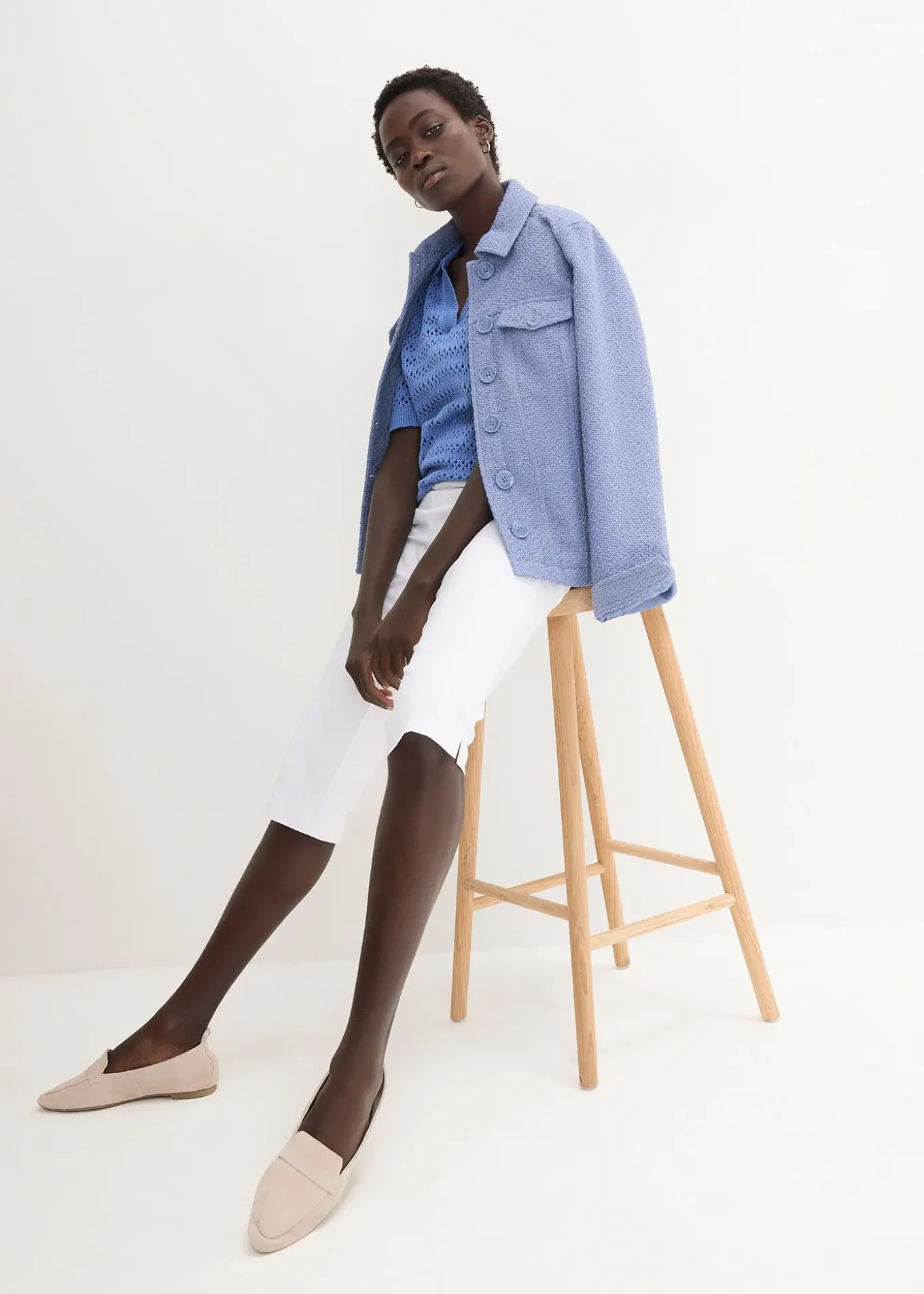 Corsaire extensible à taille élastiquée