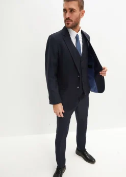 Costume 4 pièces avec gilet et cravate, slim