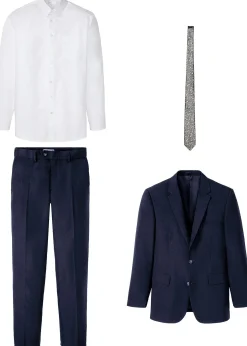 Costume 4 pièces avec chemise et cravate, regular