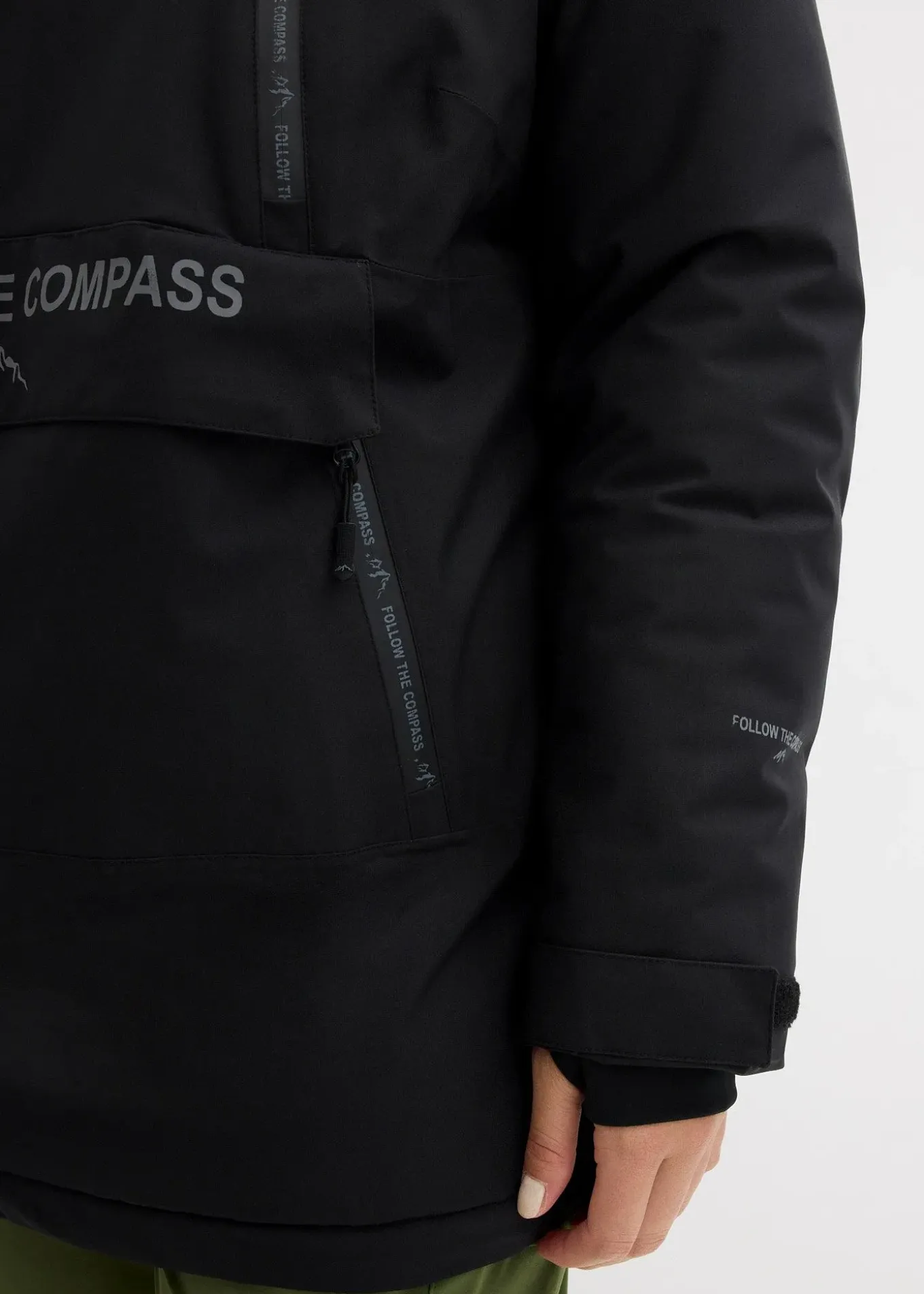 Coupe-vent à enfiler avec doublure polaire