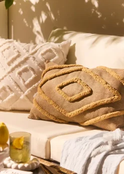 Coussin à motif en relief