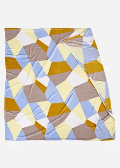 Couverture chaude motif color-block