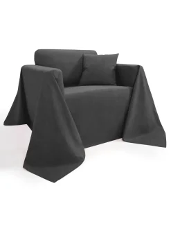 Couvre-lit effet lin