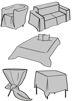 Couvre-lit effet lin