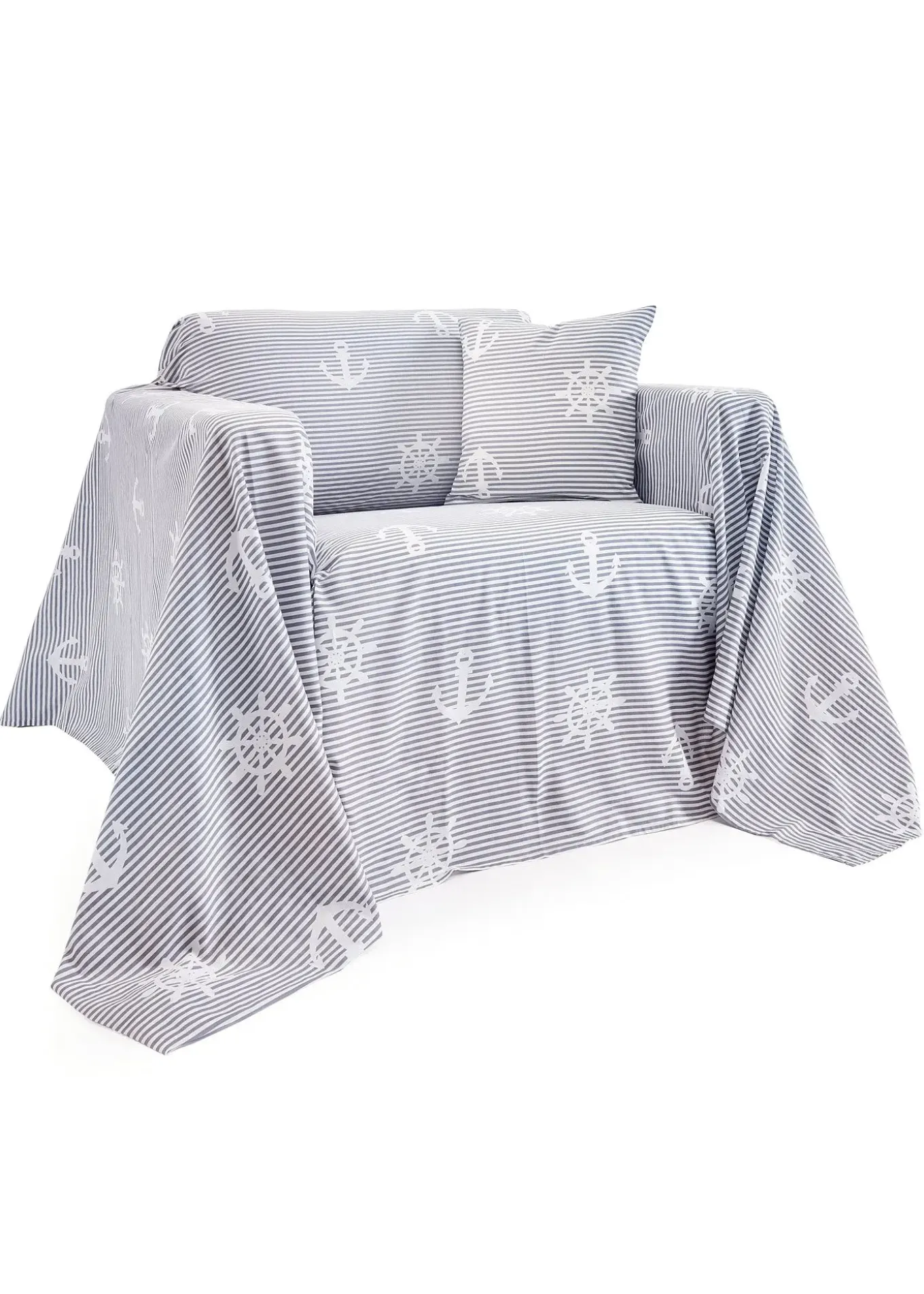 Couvre-lit style marin