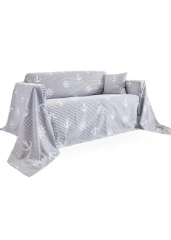 Couvre-lit style marin