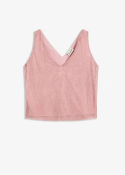 Crop top au décolleté plongeant