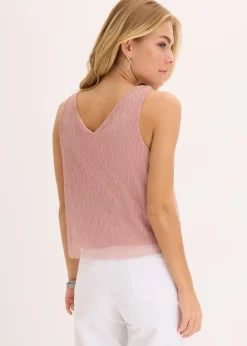 Crop top au décolleté plongeant