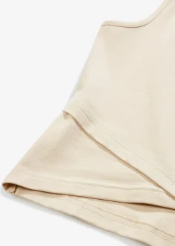 Crop top en coton extensible