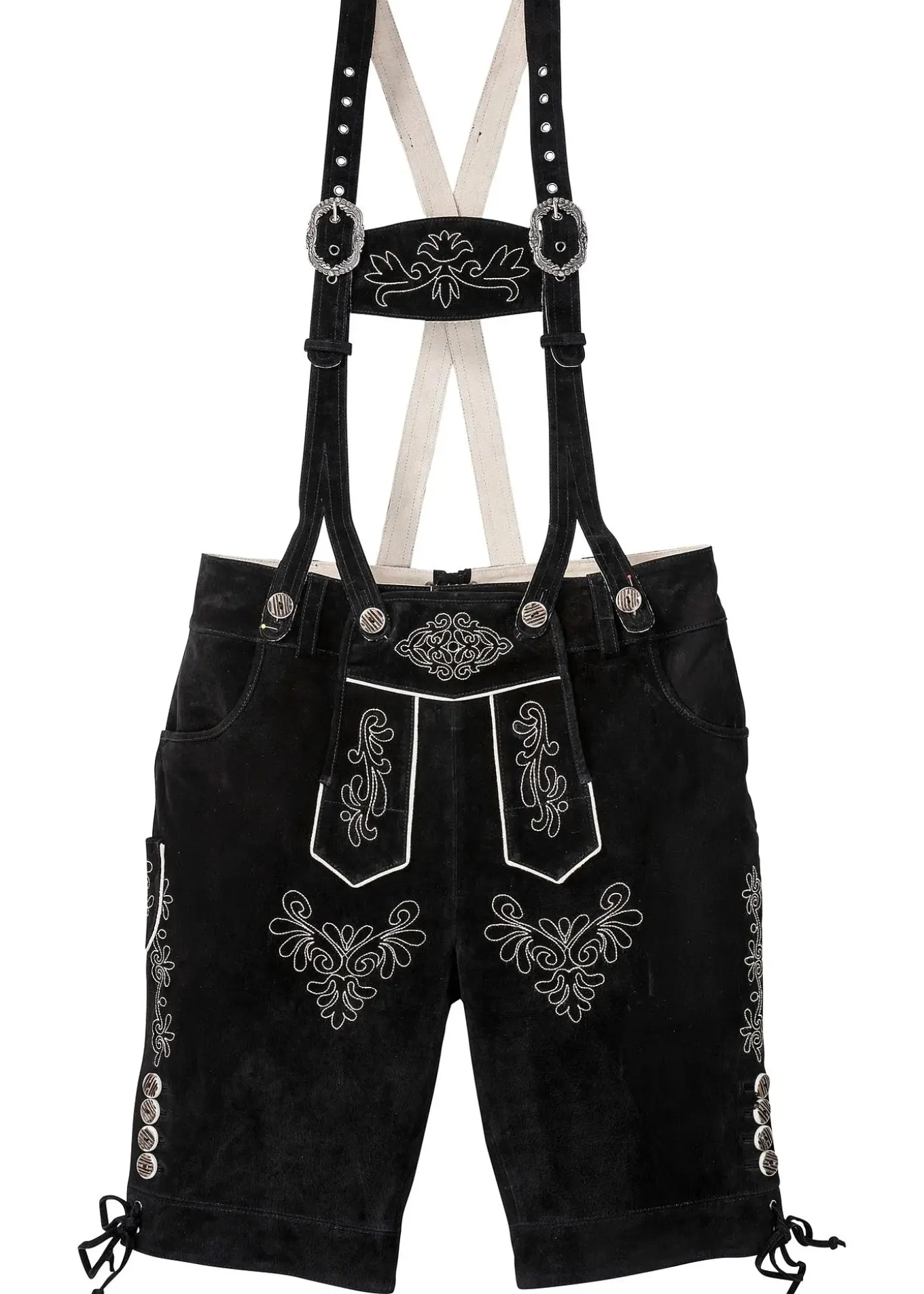 Culotte courte bavaroise en cuir Regular Fit