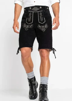 Culotte courte bavaroise en cuir Regular Fit