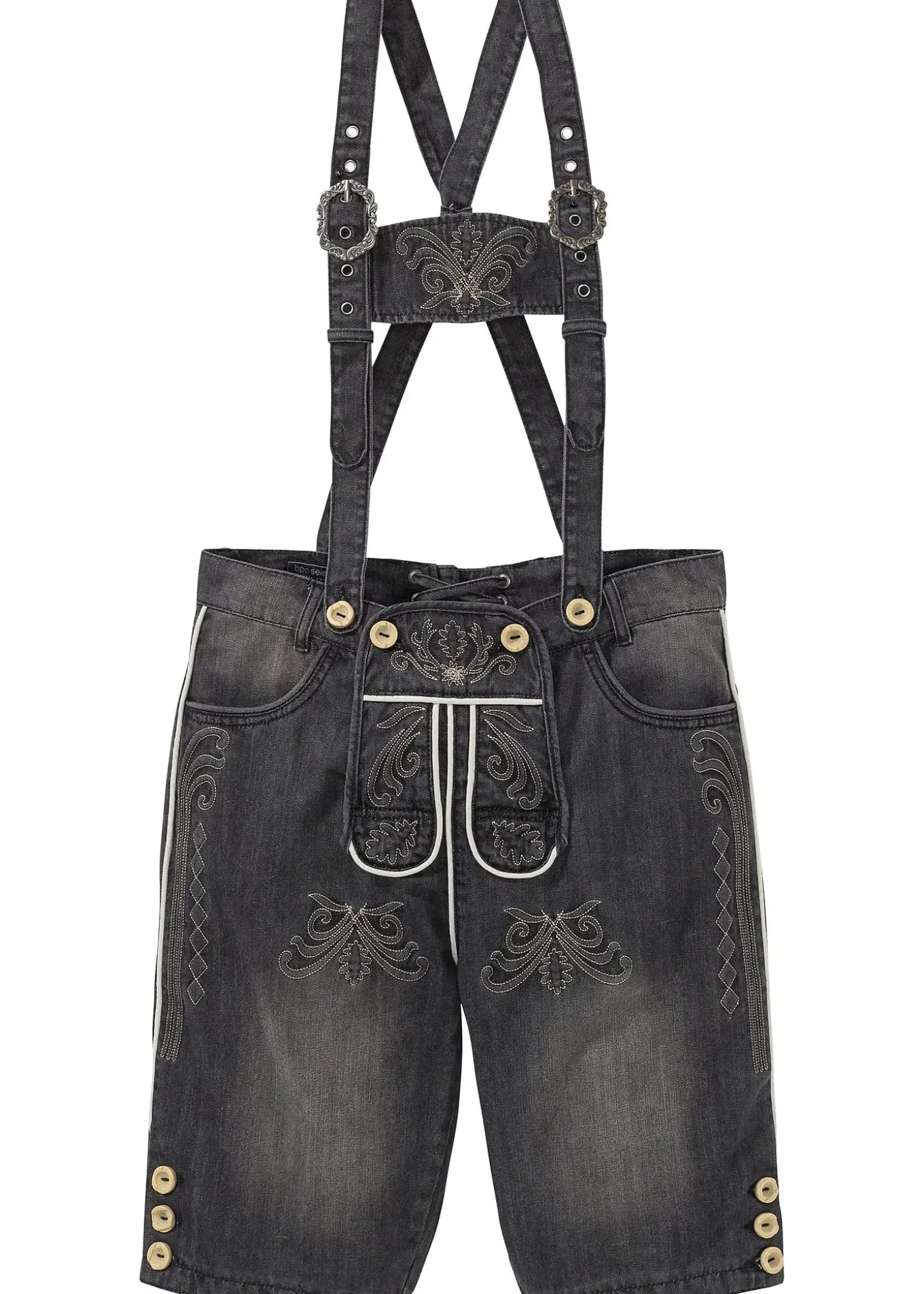 Culotte courte bavaroise en jean regular