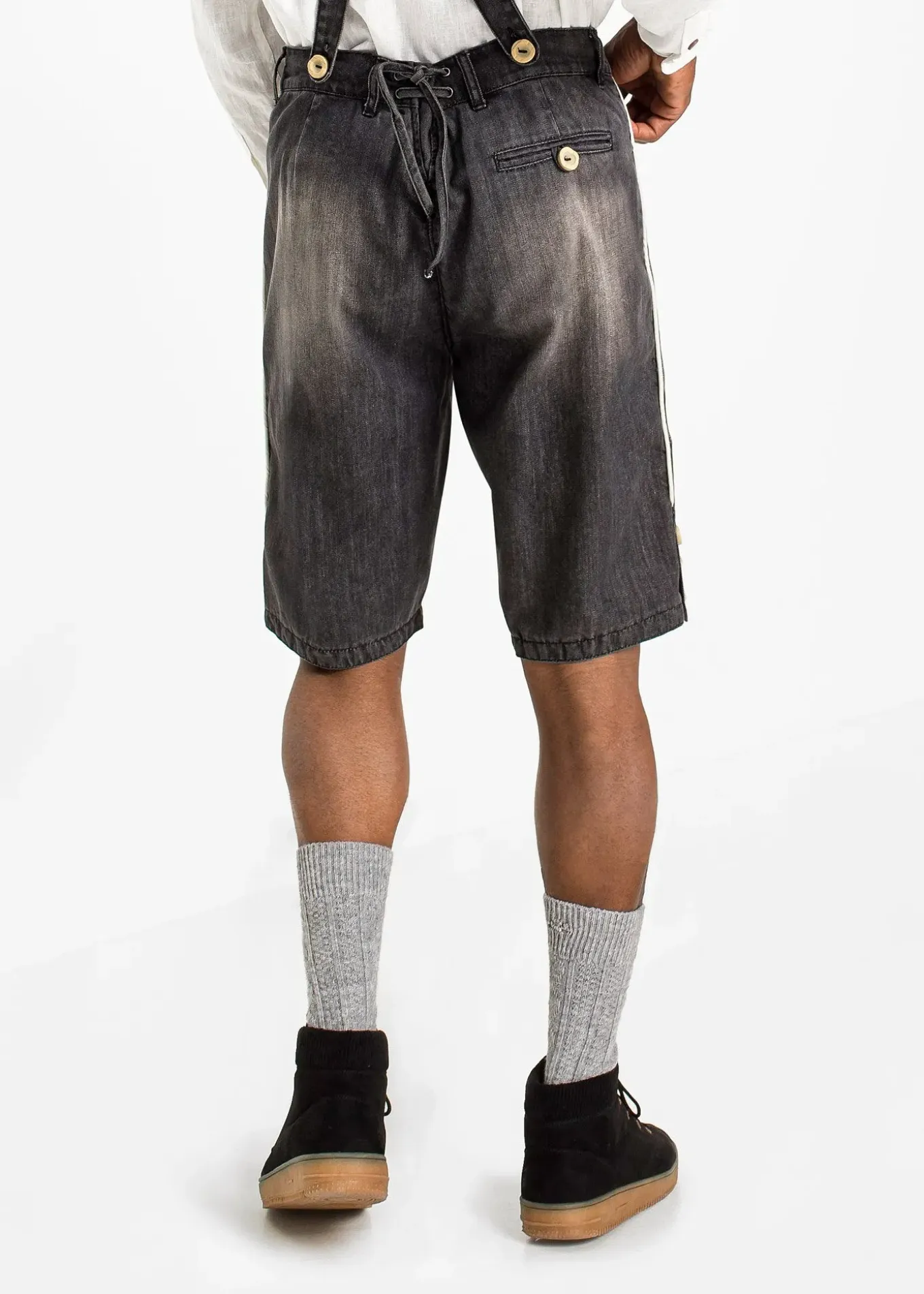 Culotte courte bavaroise en jean regular