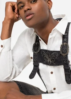 Culotte courte bavaroise en jean regular